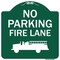 Signmission No Parking Fire Lane Heavy-Gauge Aluminum Architectural Sign, 18" x 18", GW-1818-9824 A-DES-GW-1818-9824 - alternate 1